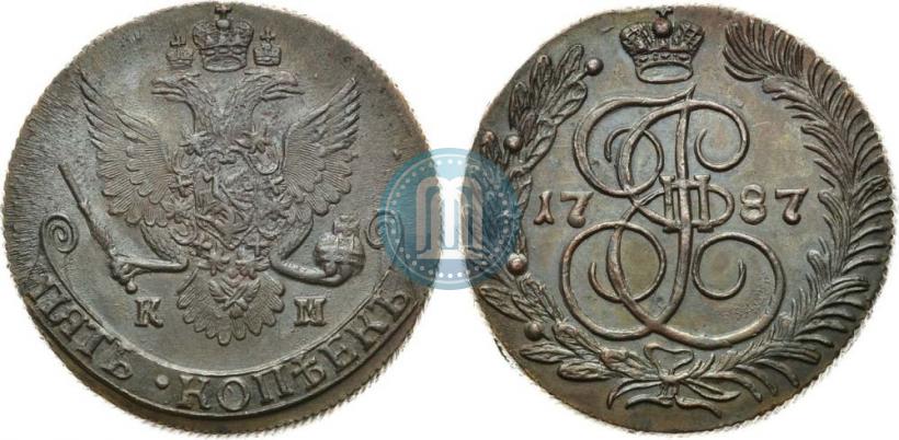 Picture 5 kopecks 1787 year КМ 