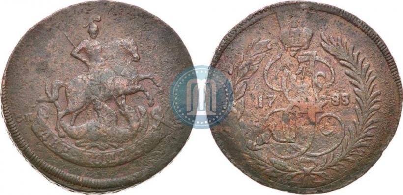 Picture 2 kopecks 1788 year СПМ 