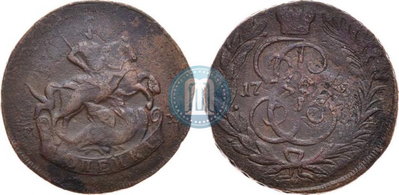 Picture 1 kopeck 1788 year ММ 