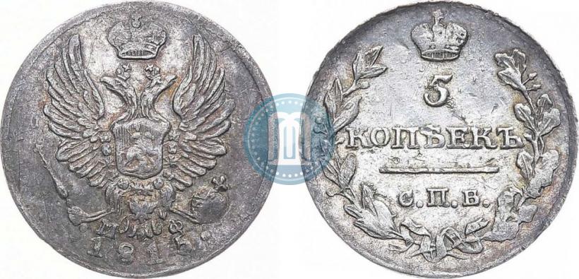 Picture 5 kopecks 1815 year СПБ-МФ 