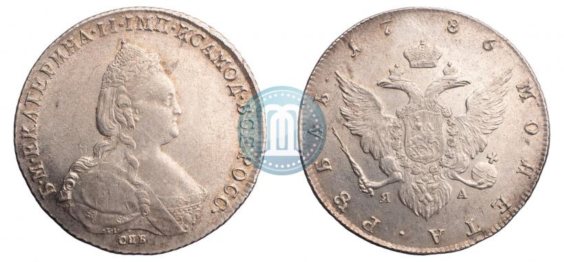Picture 1 rouble 1786 year СПБ-ЯА 