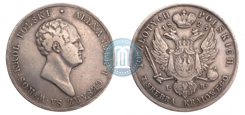 Picture 10 złotych 1825 year IB 