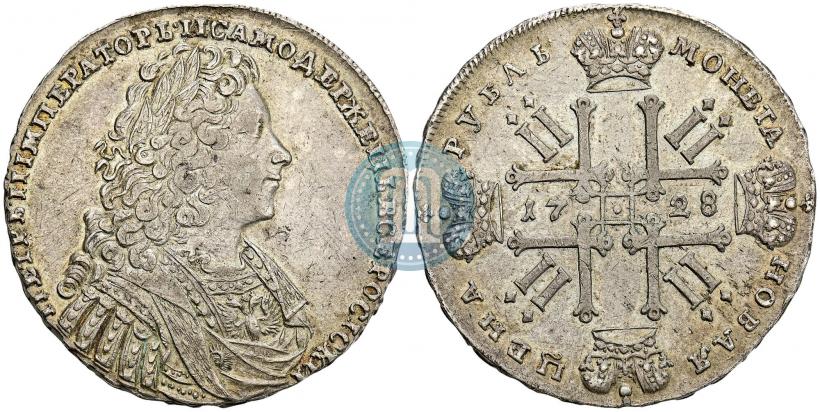 Picture 1 rouble 1728 year  "Type of 1728"