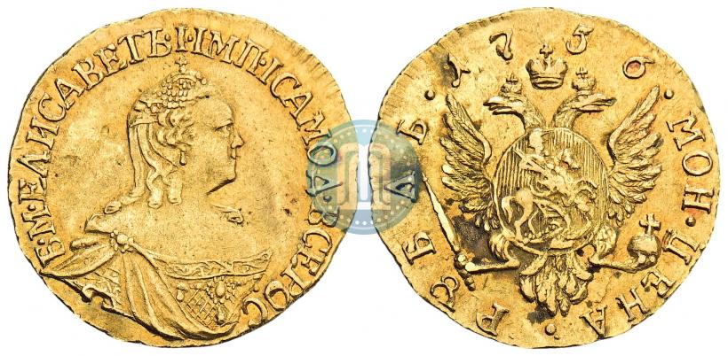 Фото 1 рубль 1756 года  