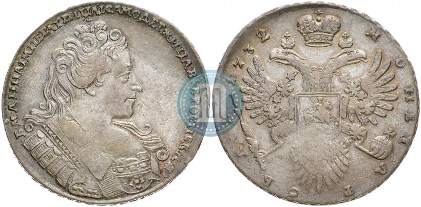 Фото 1 рубль 1732 года  