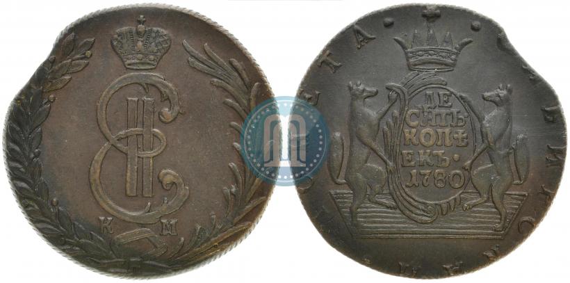 Picture 10 kopecks 1780 year КМ 