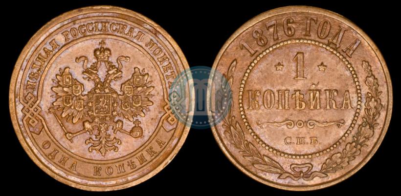 Фото 1 копейка 1876 года СПБ 