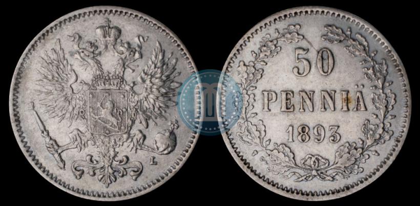 Фото 50 пенни 1893 года L 