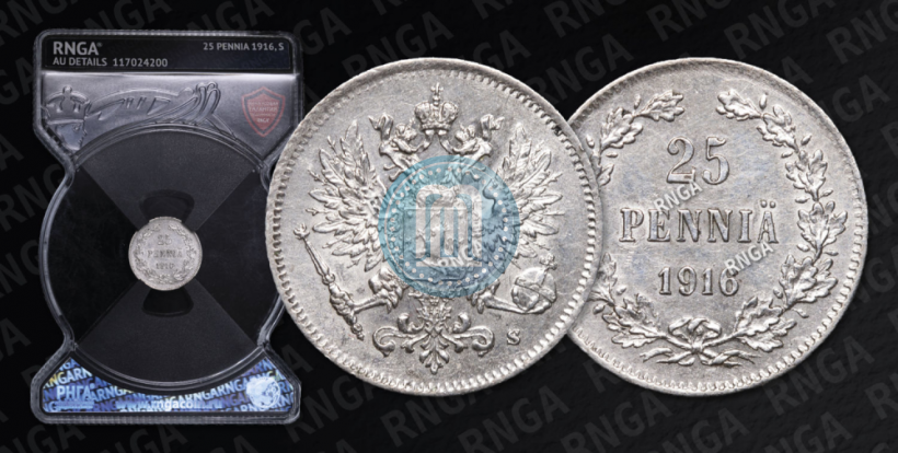 Фото 25 пенни 1916 года S 