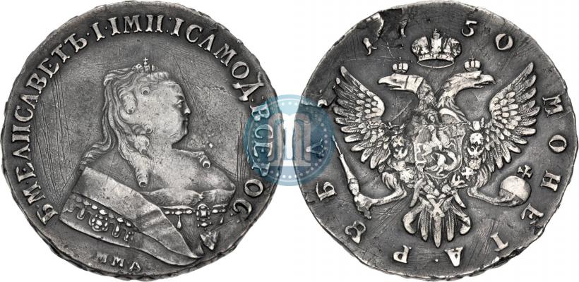 Picture 1 rouble 1750 year ММД 
