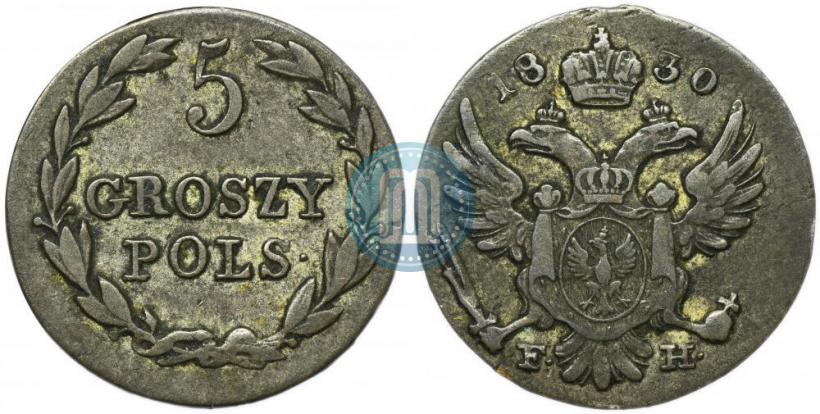 Picture 5 groszy 1830 year FH 