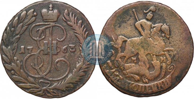 Picture 2 kopecks 1763 year ММ 