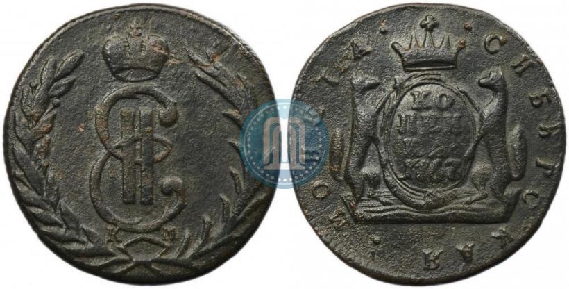 Фото 1 копейка 1767 года КМ 