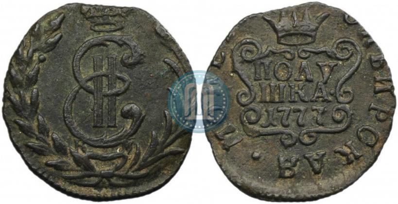 Фото Полушка 1777 года КМ 