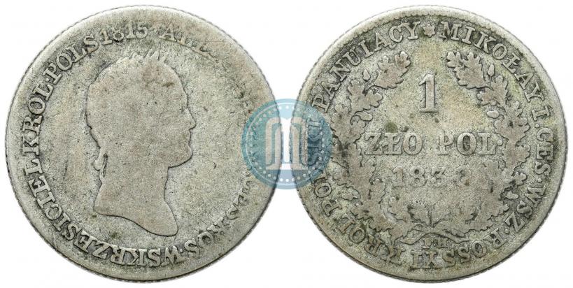 Picture 1 złoty 1830 year FH 