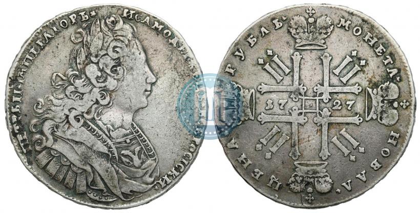 Picture 1 rouble 1727 year  "Moscow type"