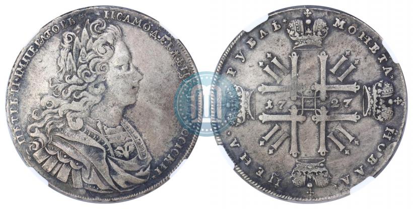 Picture 1 rouble 1727 year  "Moscow type"