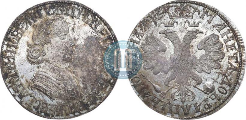 Фото Полтина 1705 года  "Портрет работы Ф. Алексеева"