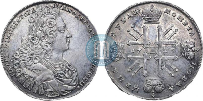 Picture 1 rouble 1727 year  "Moscow type"