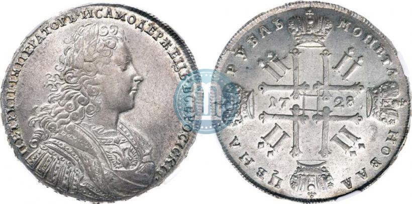 Picture 1 rouble 1728 year  "Type of 1728"