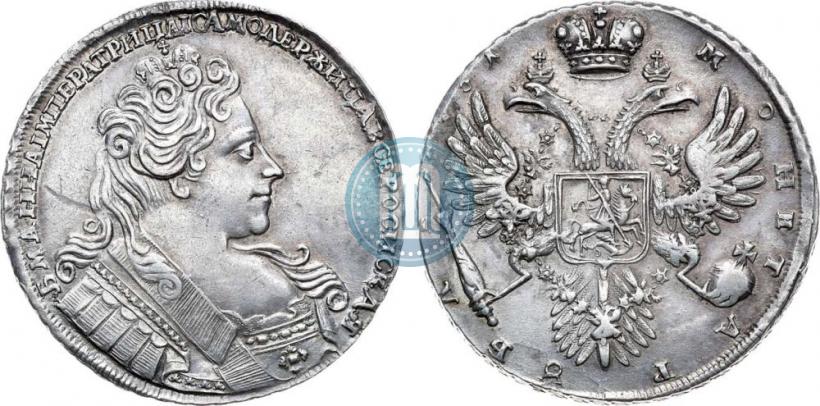 Picture 1 rouble 1731 year  