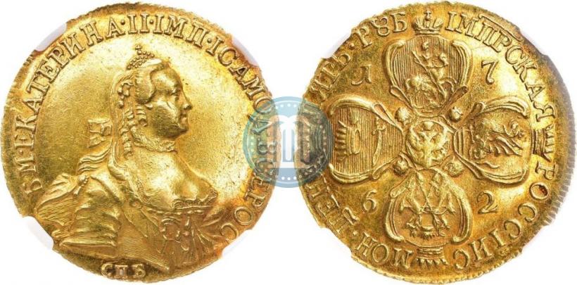 Picture 5 roubles 1762 year СПБ 