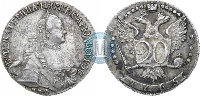 Picture 20 kopecks 1765 year ММД 