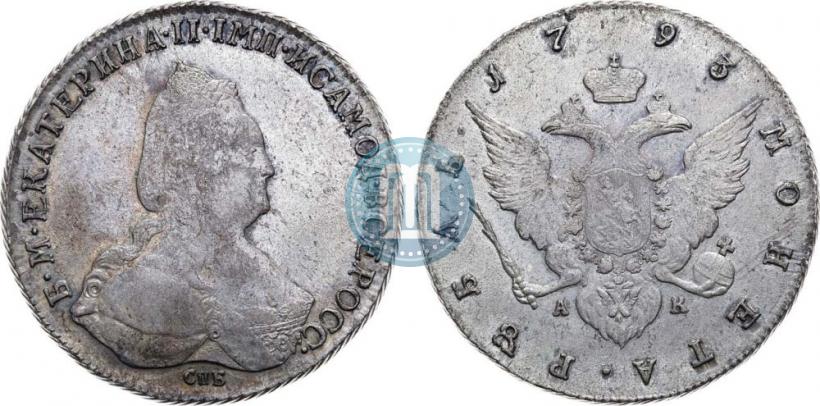 Picture 1 rouble 1793 year СПБ-АК 