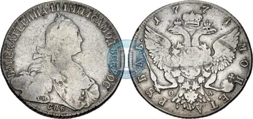 Picture 1 rouble 1774 year СПБ-ФЛ 