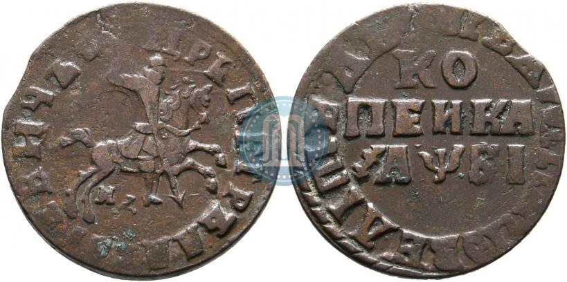 Picture 1 kopeck 1712 year МД 