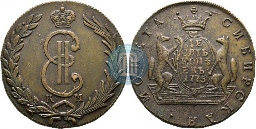 Picture 10 kopecks 1775 year КМ 