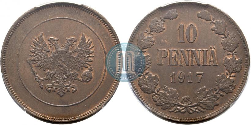 Picture 10 pennia 1917 year  