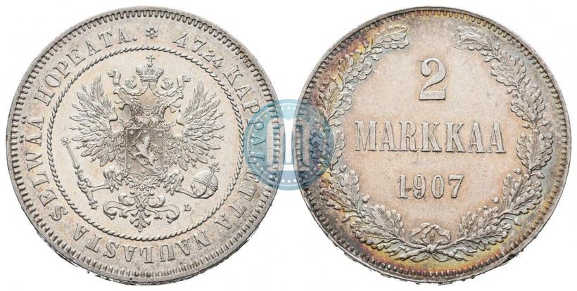 Picture 2 markkaa 1907 year L 