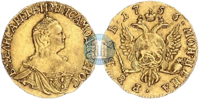 Picture 1 rouble 1756 year  