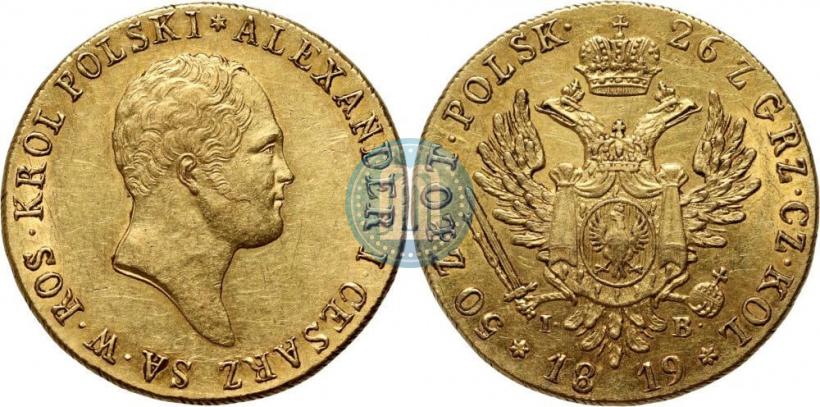 Picture 50 złotych 1819 year IB 