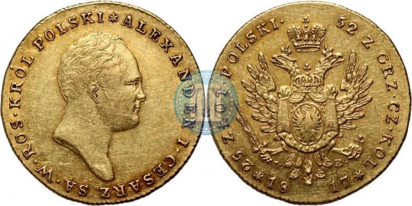 Фото 25 злотых 1817 года IB 
