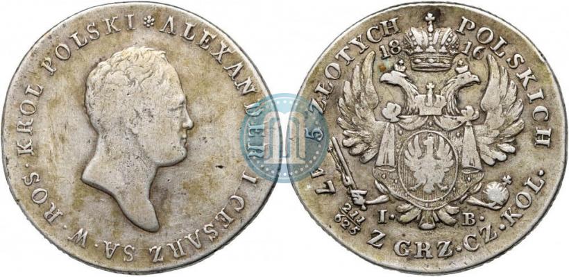 Picture 5 złotych 1816 year IB 