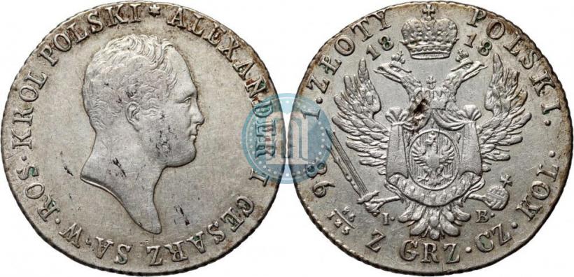 Picture 1 złoty 1818 year IB 