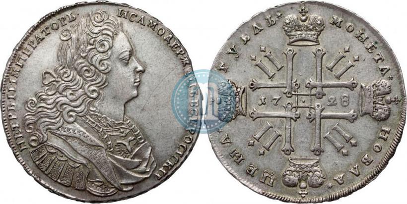 Picture 1 rouble 1728 year  "Type of 1727"