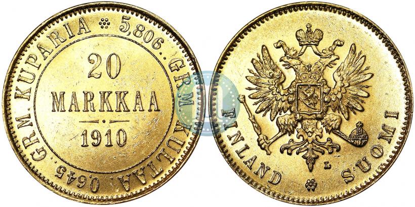 Picture 20 markkaa 1910 year L 