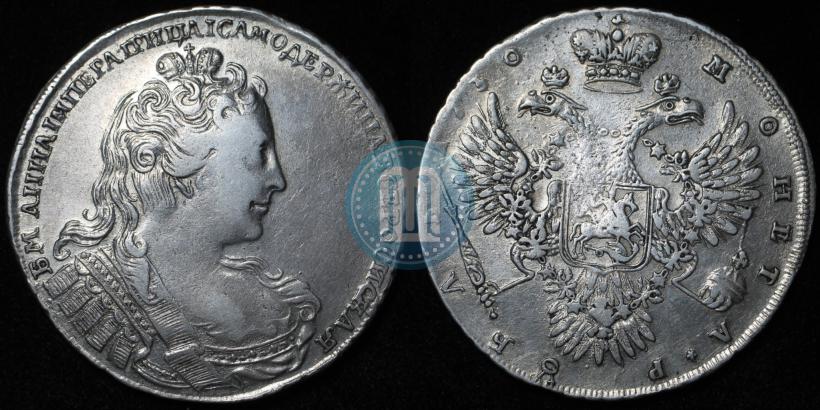 Фото 1 рубль 1730 года  