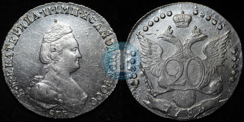 Picture 20 kopecks 1783 year СПБ 