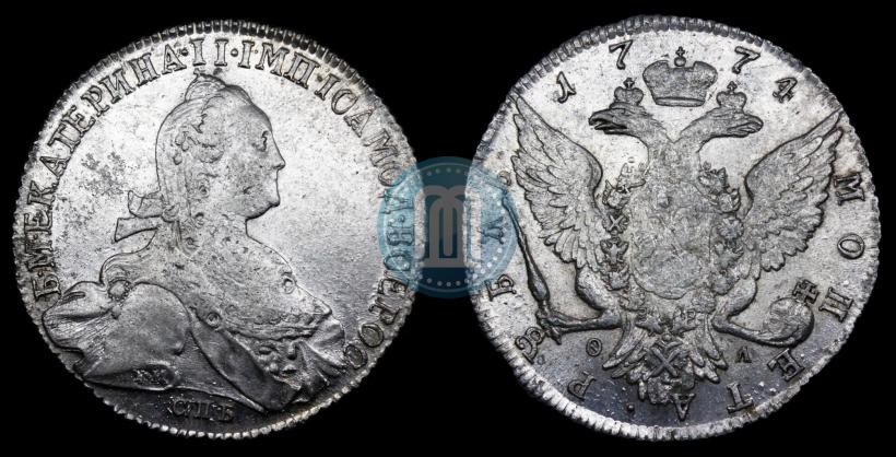 Picture 1 rouble 1774 year СПБ-ФЛ 