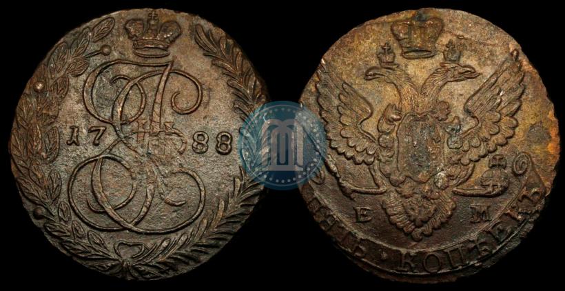 Фото 5 копеек 1783 года ЕМ 