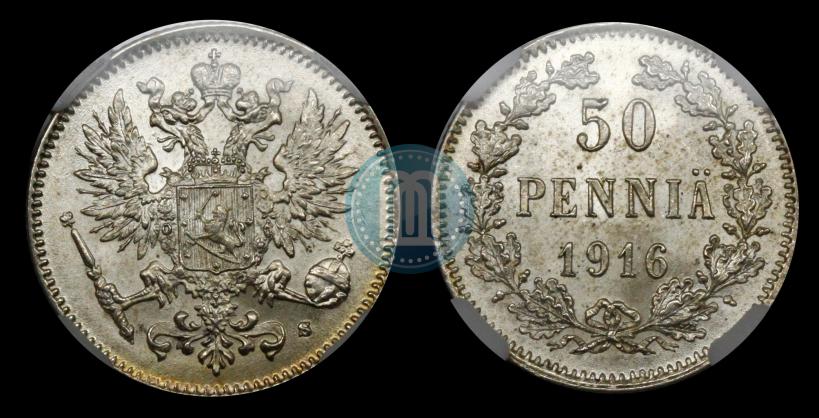 Фото 50 пенни 1916 года S 