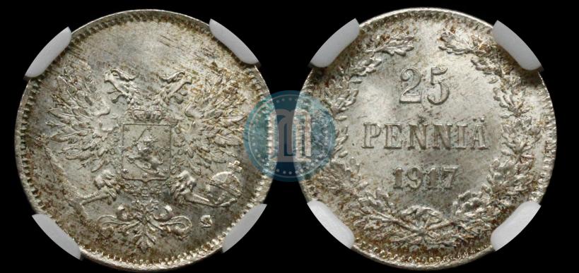 Picture 25 pennia 1917 year S 