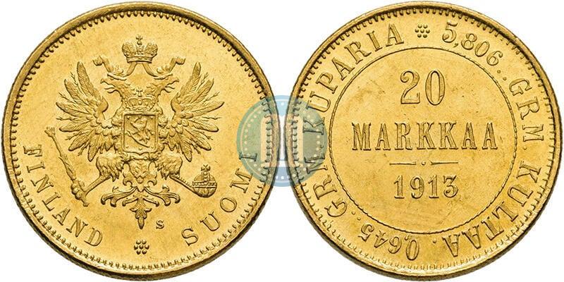 Picture 20 markkaa 1913 year S 