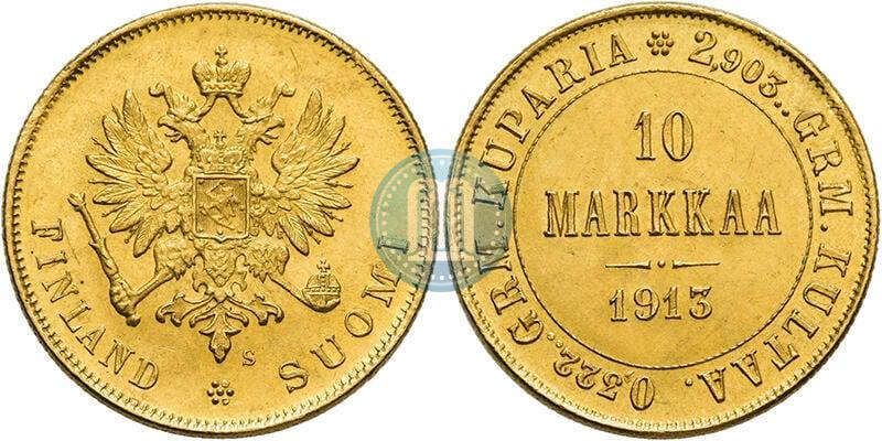 Picture 10 markkaa 1913 year S 