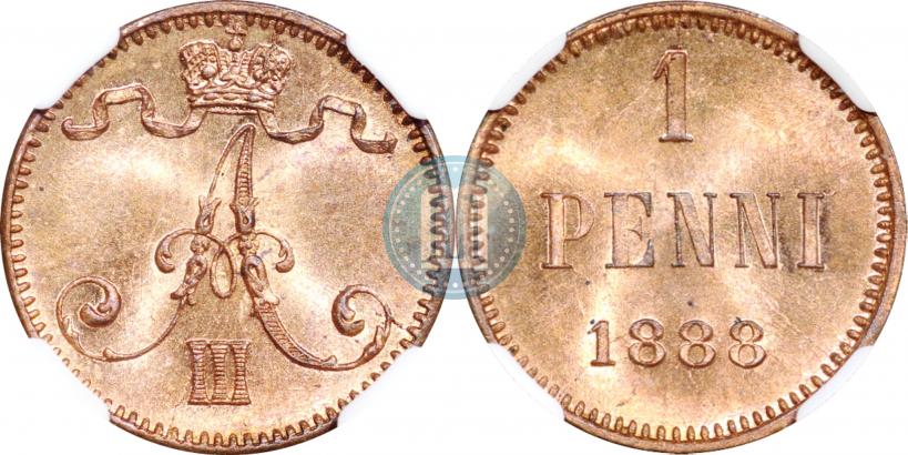 Picture 1 penni 1888 year  