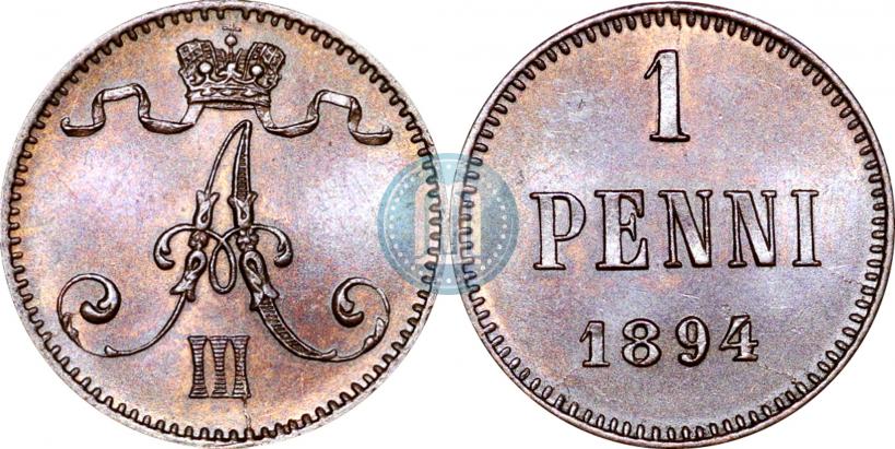 Picture 1 penni 1894 year  